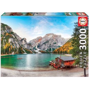 Lago Braies En Otoño Puzzle 3000 Piezas