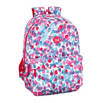 Mochila de la escuela Atlético Madrid Blue Red 32 x 38 x 12 cm –