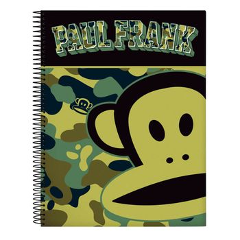 Cuaderno A4 Paul Frank Camo 120 Hojas