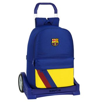 Mochila Fc Barcelona 2ª Equipación Con Carro Evolution