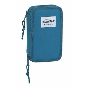 Plumier Doble Blackfit8 Egeo Azul (28 Piezas)