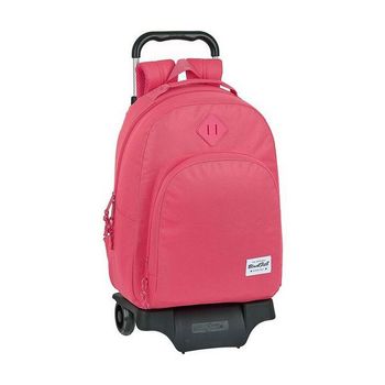 Mochila Escolar con Ruedas Lady Bug Fucsia (22 x 28 x 10 cm) 