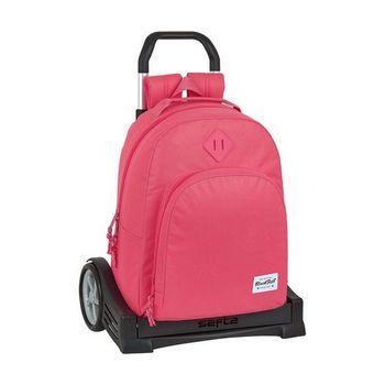 Mochila Escolar Con Ruedas Evolution Blackfit8 Rosa