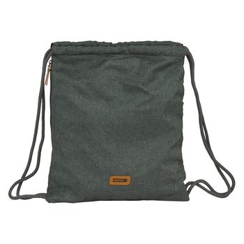 Bolsa Mochila Con Cuerdas Safta Gris