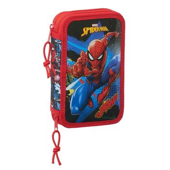 Estuche Spiderman Go Hero Doble 28 Piezas