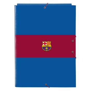 Carpeta F.c. Barcelona Granate Azul Marino A4 (26 X 33.5 X 2.5 Cm)