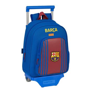 Safta Mochila Infantil De F.c. Barcelona 1ª Equipación 21/22 Con Carro 705, 270x100x330 Mm, Azul Marino/granate