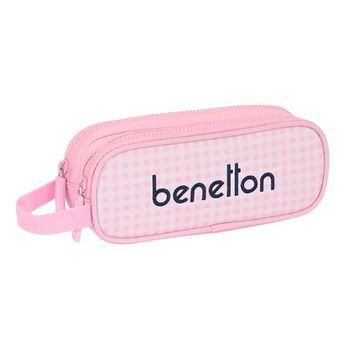 Portatodo Doble Benetton Vichy 21x8x6cm