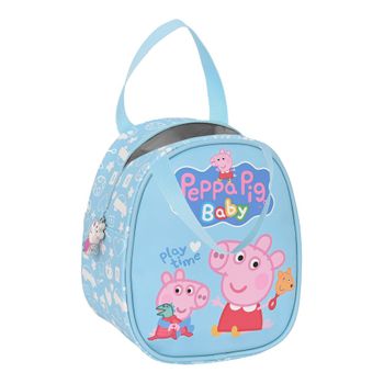 Portameriendas Térmico Peppa Pig Baby Azul Claro (19 X 22 X 14 Cm)