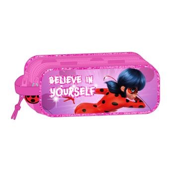 Mochila Escolar con Ruedas Lady Bug Fucsia (22 x 28 x 10 cm) 