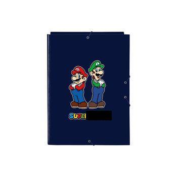 Carpeta Folio 3 Solapas Super Mario 26x33,5x2,5cm (safta - 512308068)