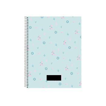 Moos Moos-m064 Cuaderno 120 Hojas, Tapas Duras, Ideal Para Niños De Diferentes Edades, Cómodo Y Versátil, Calidad Y Resistencia, 21.5x31, Color Azul Turquesa, Estándar (safta M064)