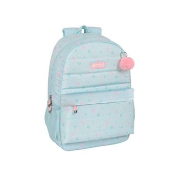 Moos - Mochila Escolar Infantil, Ideal Para Niños De Diferentes Edades, Cómoda Y Versátil, Calidad Y Resistencia, 30x14x46 Cm, Color Azul Turquesa