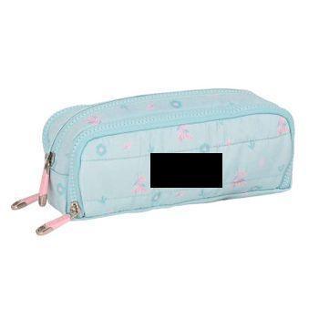 Moos - Portatodo Triple Desplegable, Estuche Infantil, Estuche Niño, Ideal Para Niños En Edad Escolar, Cómodo Y Versátil, Calidad Y Resistencia, 21x8x8 Cm, Color Azul Turquesa