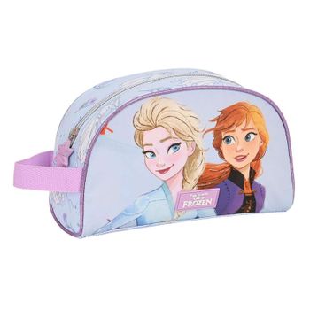 Safta Frozen - Neceser Grande Niño, Neceser Infantil, Adaptable A Carro, Ideal Para Niños De 5 A 14 Años, Cómodo Y Versátil, Calidad Y Resistencia, 26x16x9 Cm, Color Lila