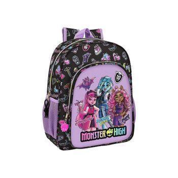 Mochila Junior Adapt.carro Monster High "creep" 32x38x12cm (safta - 612398640)