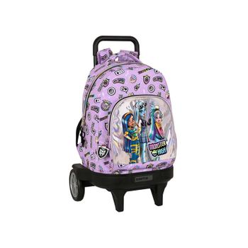 Mochila Gde. C/ruedas Compact Evol. Ext. Monster High "best Boos" 33x45x22cm (safta - 622340218)