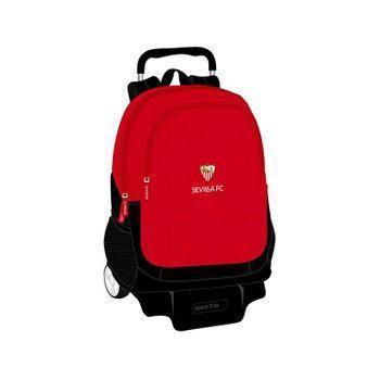 Bolsa de deporte roja y negra de la temporada 23/24 del Sevilla FC