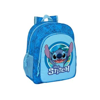 Mochila Junior Adapt.carro Stitch 32x38x12cm (safta - Lilo Y Stitch - 612388640)