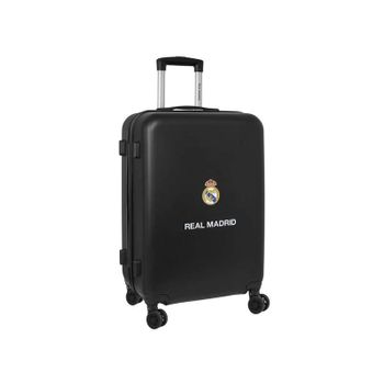 Real Madrid 2ª Equipación 23/24 - Trolley De Cabina 24 Pulgadas, Maleta Con Ruedas, Candado De Seguridad, Maleta Ligera, 26x43x64 Cm, Color Azul Marino