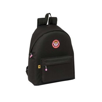 Safta Kings League Porcinos - Day Pack Infantil, Mochila Infantil, Calidad Y Máxima Resistencia, Cómoda Y Versátil, 33x15x42 Cm, Color Negro