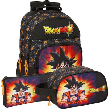 Pack 3 Piezas Dragon Ball Mochila, Estuche Y Neceser Dragon Ball  | Safta