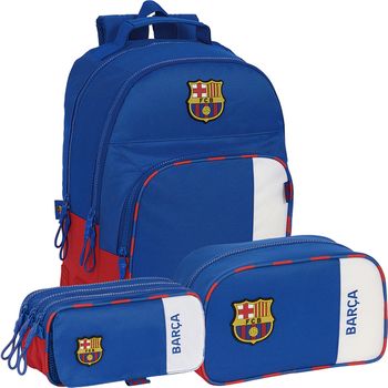 Pack 3 Piezas F.c.barcelona 2ª Equipacion Mochila, Estuche Y Neceser F.c.barcelona  | Safta