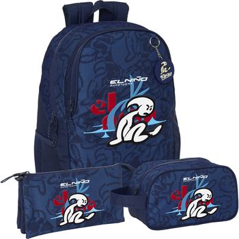 Pack El Niño "paradise" Mochila, Estuche Y Neceser  | Safta