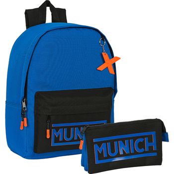 Pack Mochila Para Portatil 14,1" Munich "submarine" + Portatodo Triple Munich "submarine"  | Safta