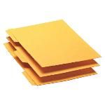 Unisystem Subcarpetas Caja 50 Ud Folio Cartulina Pestaña Izquierda Amarillo 096255