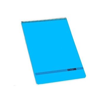Enri Cuaderno Espiral Oficina 80h 4x4 Tapa Blanda 4 Azul -10u-