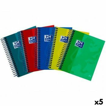 Set De Cuadernos Oxford European Book 4 Multicolor 1/8 (5 Unidades)