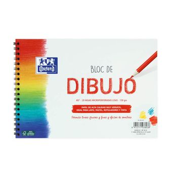 Bloc De Dibujo Oxford A5+ Microperforado Liso