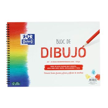 Bloc De Dibujo Oxford A4+ Microperforado Liso