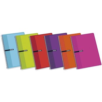 Pack De 5 Cuadernos Enri Folio Hojas Blancas Tapas Duras