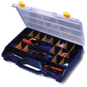 Estuche Clasificador 21 Separadores Móviles 460x350x81mm Azul 47-26 Tayg