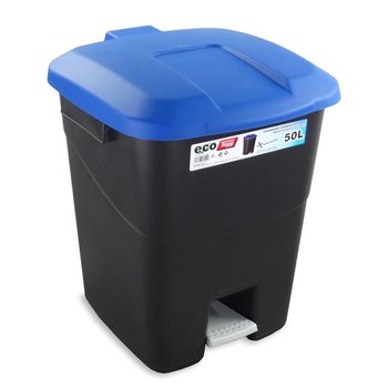 Cubo Pedal Ecologico Azul 50 L - Tayg - 430022..