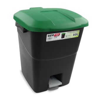 Cubo Pedal Ecologico Verde 50 L - Tayg - 430039..