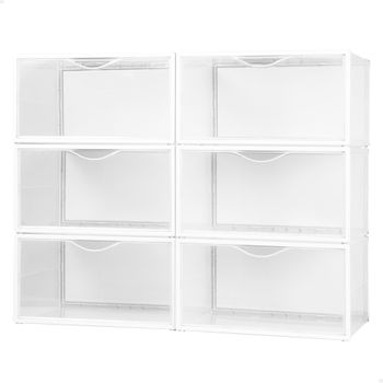 Caja (2 Pzas) Transparente 34x21x13 Wenko con Ofertas en Carrefour