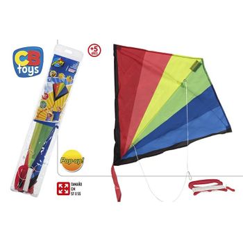 Color Baby- Cometa Nylon Pop-up Diamante Clasica 57 Cm, Multicolor, 57 X 55 Cm (43494)