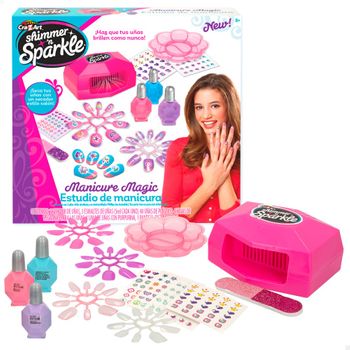 Shimmer 'n Sparkle Set Manicura Mágica Con Secador