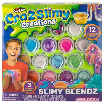 Pack 12 Botes Slime C/accesorios Cra-z-slimy