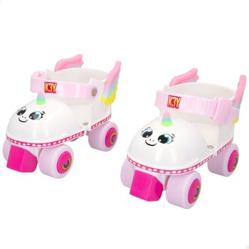 Patin À Roulettes Lea Croxer Roller Quad Enfant Mixte 39 Menthe/rose à Prix  Carrefour