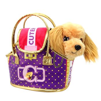 Colorbaby - Valerie Perrita Peluche Con Bolso Transportín De Lujo, +2 Años