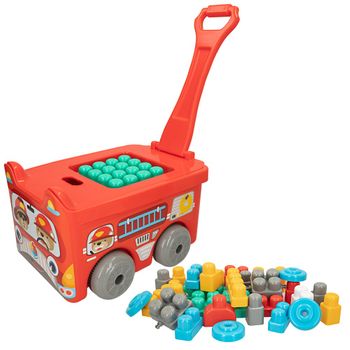 Colorbaby - Juego Bloques De Construccción Camión De Bomberos Con 30 Piezas