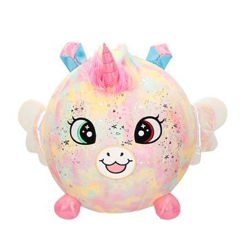 Biggies - Peluche Hinchable Unicornio Fantasía Xxl Con Hinchador Incluido Para Niños A Partir De 3 Años