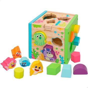 Woomax Baby Shark's Big Show! Cubo Encajable Madera