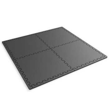 Esterilla Puzzle para Suelos de Gimnasio y Fitness, Negro, Protección de  Goma Espuma, tatami puzzle Expandible 48 uds 60x60