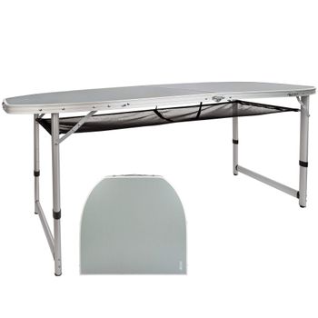 Mesa Plegable Camping Portátil Y Antideslizante Aktive, De Aluminio  90x60x40/70cm con Ofertas en Carrefour