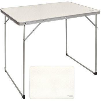 Ecd germany Mesa Camping Plegable Aluminio 90x51.5 cm Plateado